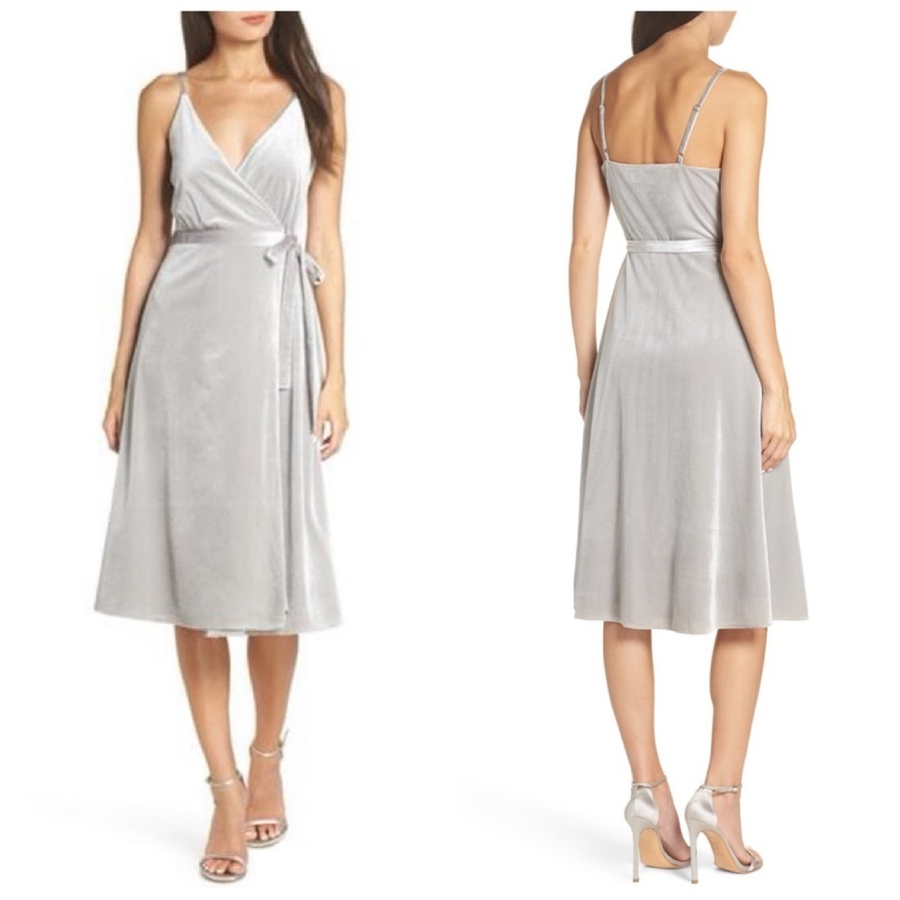 Ali & Jay Baby Love Wrap dress in‎ silver